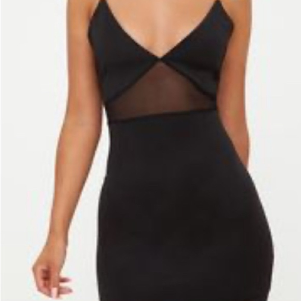 Prettylittlething Elegant Black Spaghetti Strap Dress
